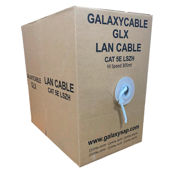 CABLE UTP CAT 5e LSZH MULTIFILAR. 100% CU - 24AWG BLANCO